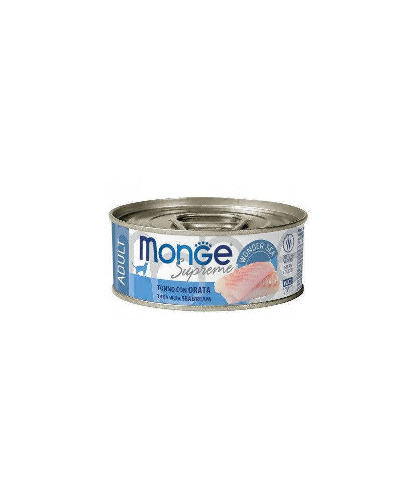 MONGE SUPREME STERILIZED TONNO ORATA 80 GR