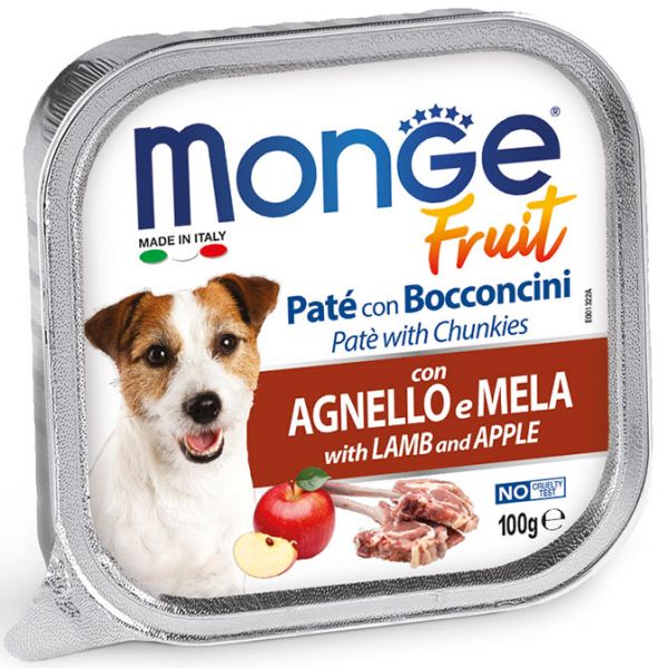 MONGE FRESH AGNELLO E MELA 100 GR