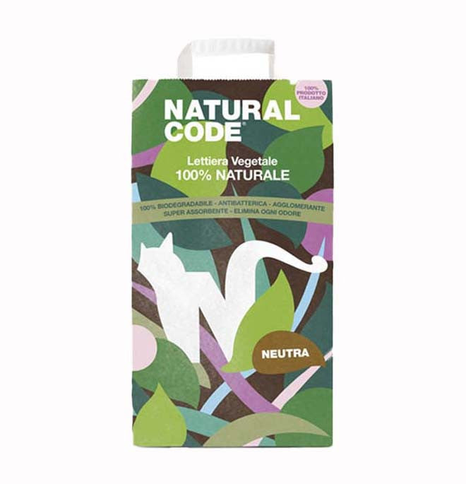 NATURAL CODE LETTIERA VEGETALE MAIS TALCO 3,8 KG