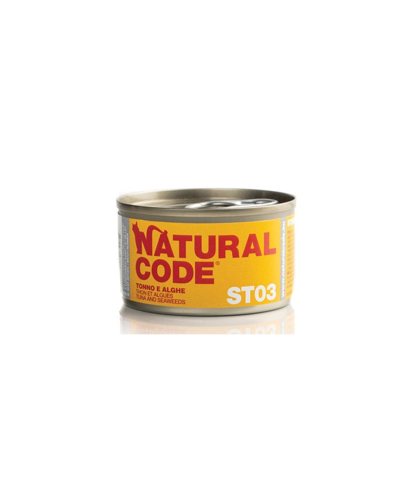 NATURAL CODE GATTO STERIL 03 TONNO E ALGHE 85 GR