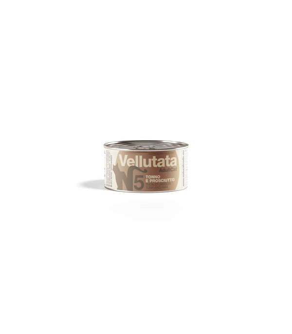 NATURAL CODE GATTO VELLUTATA 5 TONNO E PROSCIUTTO 85 GR