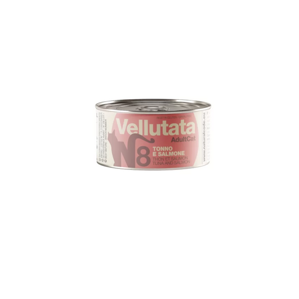 NATURAL CODE GATTO VELLUTATA 8 TONNO E SALMONE 85 GR