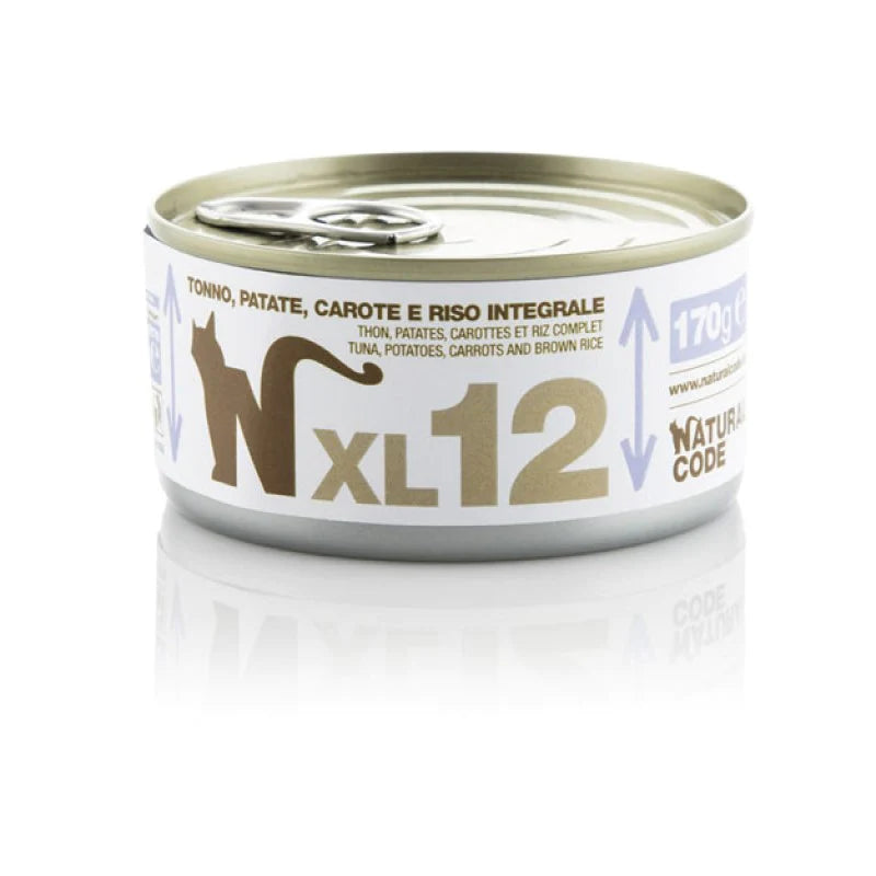 NATURAL CODE GATTO XL 12 TONNO PATATE E CAROTE 170 GR