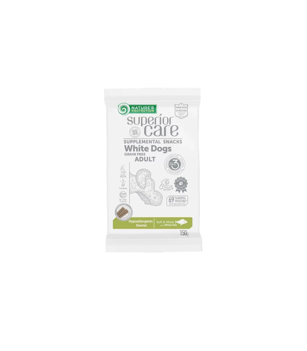 NATURE'S PROTECTION SNACK WHITE DOG DAILY ORAL CARE INSETTI 150 GR