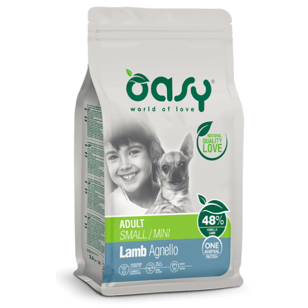 OASY CANE MONOPROTEICO MINI CONIGLIO ADULT 800 GR