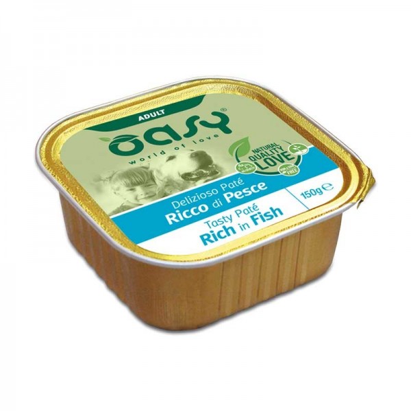 OASY PATE CANE ADULT PESCE 150GR