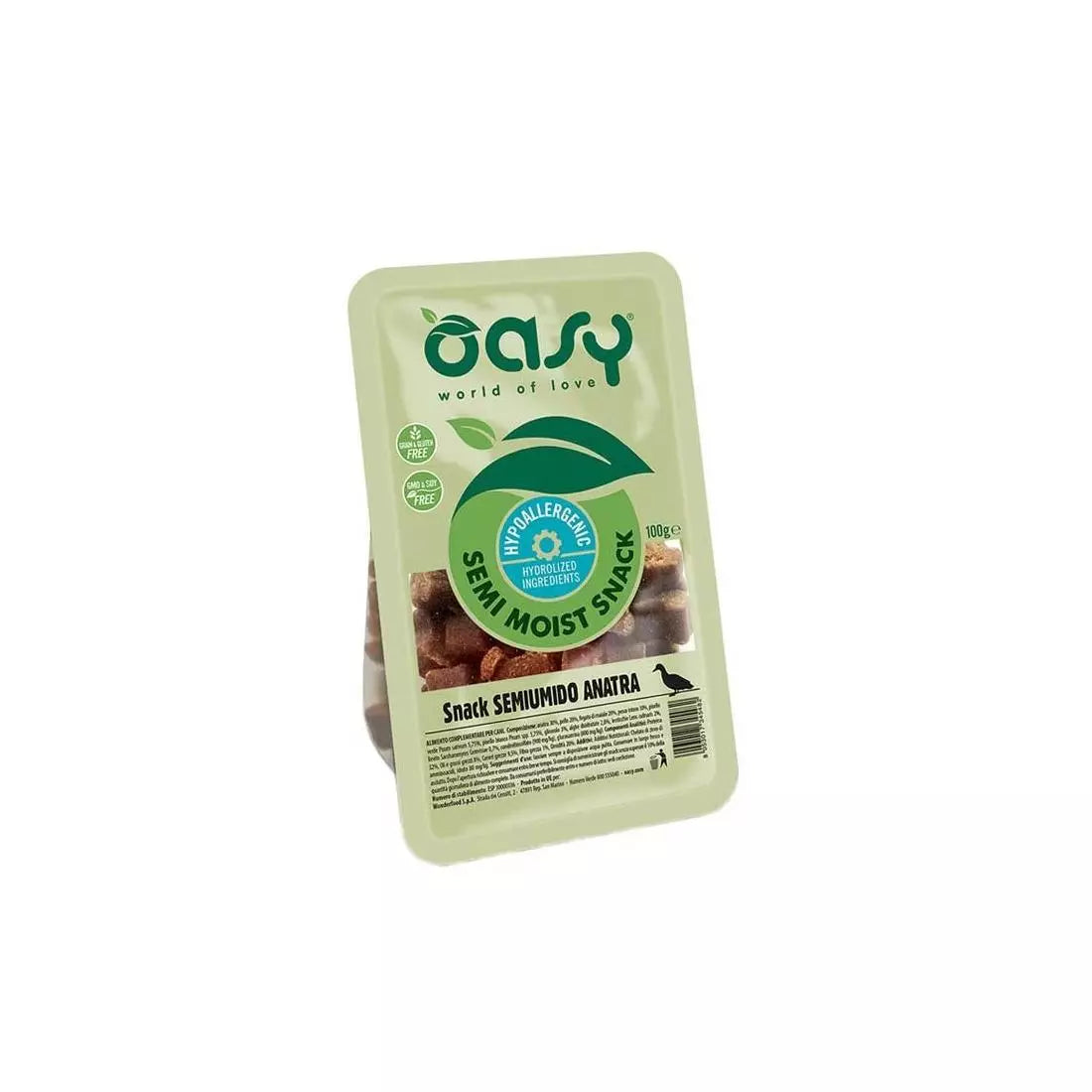 OASY SNACK SEMIUMIDO ANATRA 100 GR