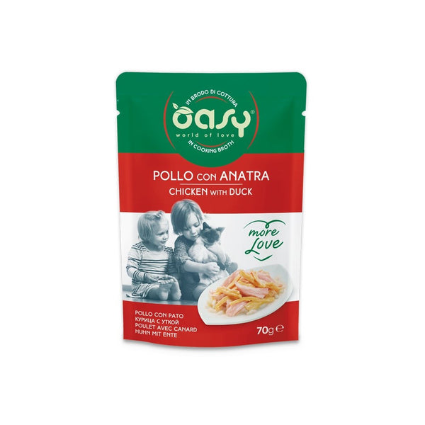 OASY IN BRODO DI COTTURA POLLO CON ANATRA 70 GR