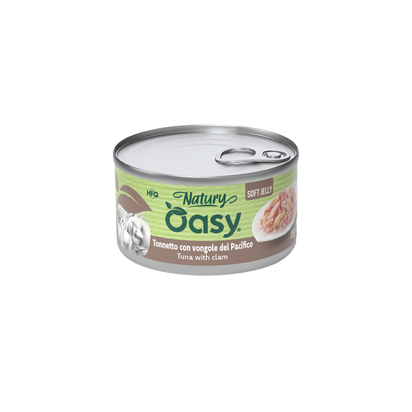 OASY NATURY GATTO SOFT JELLY TONNETTO CON VONGOLE 85 GR