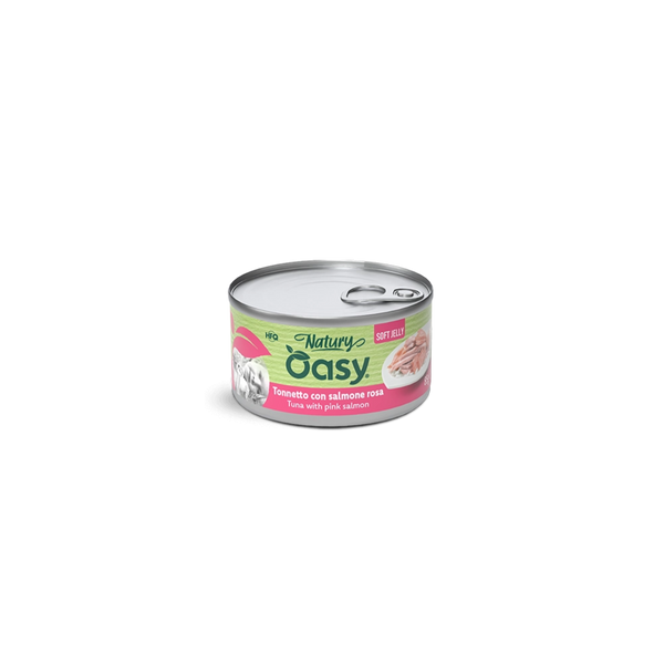 OASY NATURY BRODO COTTURA TONNETTO CON SALMONE ROSA 85 GR
