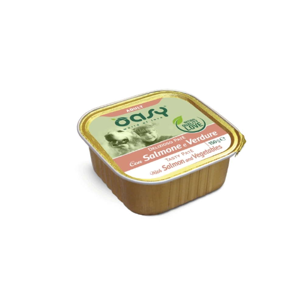 OASY PATE CANE ADULT SALMONE E VERDURE 150GR