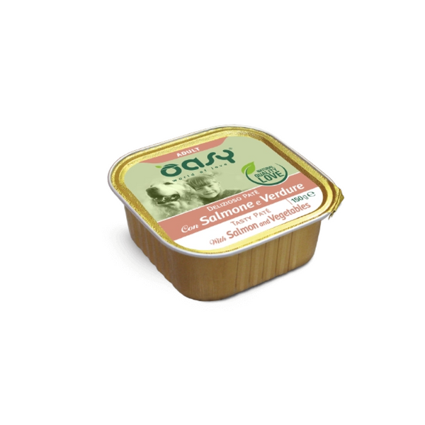 OASY PATE CANE ADULT SALMONE E VERDURE 150GR