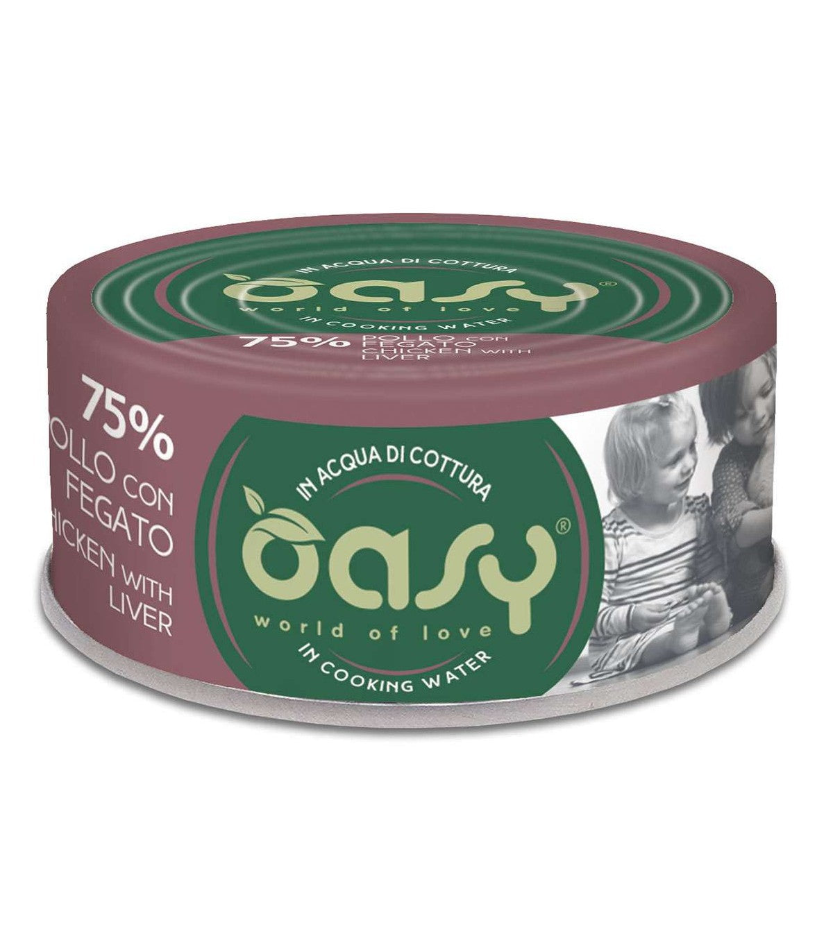 OASY IN ACQUA DI COTTURA POLLO CON FEGATO 70 GR