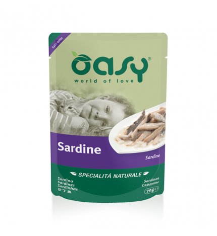 OASY BUSTINA NATURALE SARDINE 70 GR