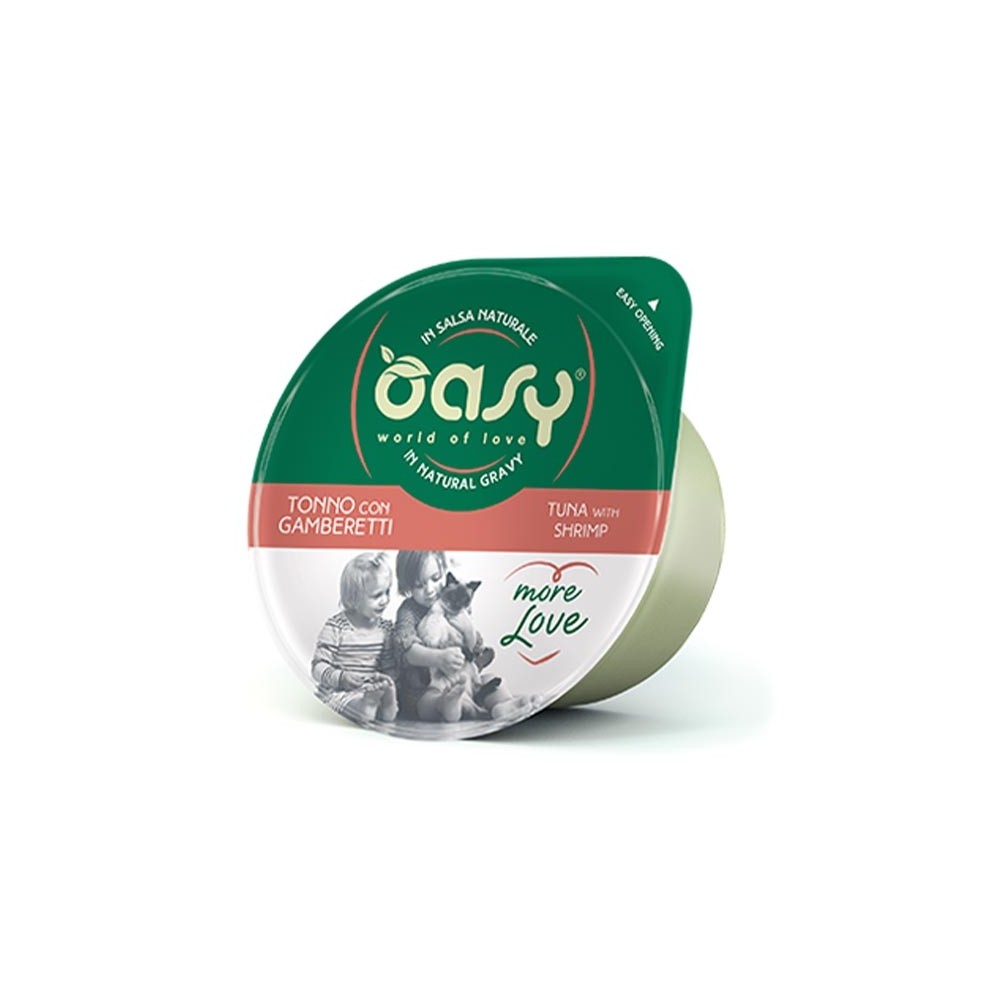 OASY CUP TONNO CON GAMBERETTI 70 GR