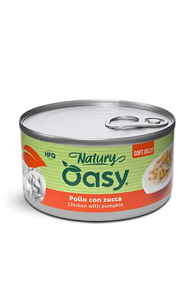 OASY NATURY GATTO SOFT JELLY POLLO CON ZUCCA 85 GR