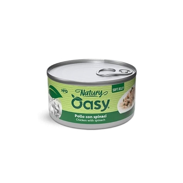 OASY NATURY GATTO SOFT JELLY POLLO CON SPINACI 85 GR
