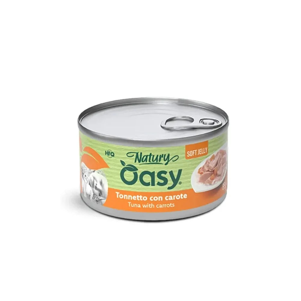 OASY NATURY GATTO SOFT JELLY TONNETTO CON CAROTE 85 GR