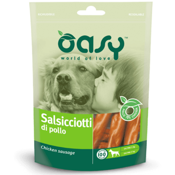 OASY SNACK SALSICCIOTTI DI POLLO 100 GR