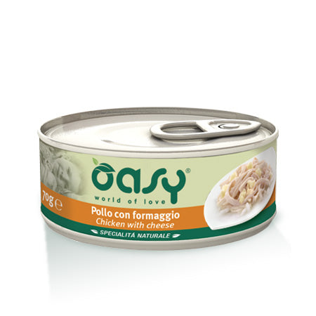 OASY NATURALE POLLO CON FORMAGGIO 70GR