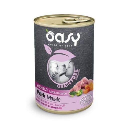 OASY GRAIN FREE UMIDO ADULT MAIALE 400 GR