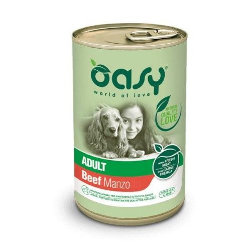 OASY CANE ADULT UMIDO MANZO 400GR