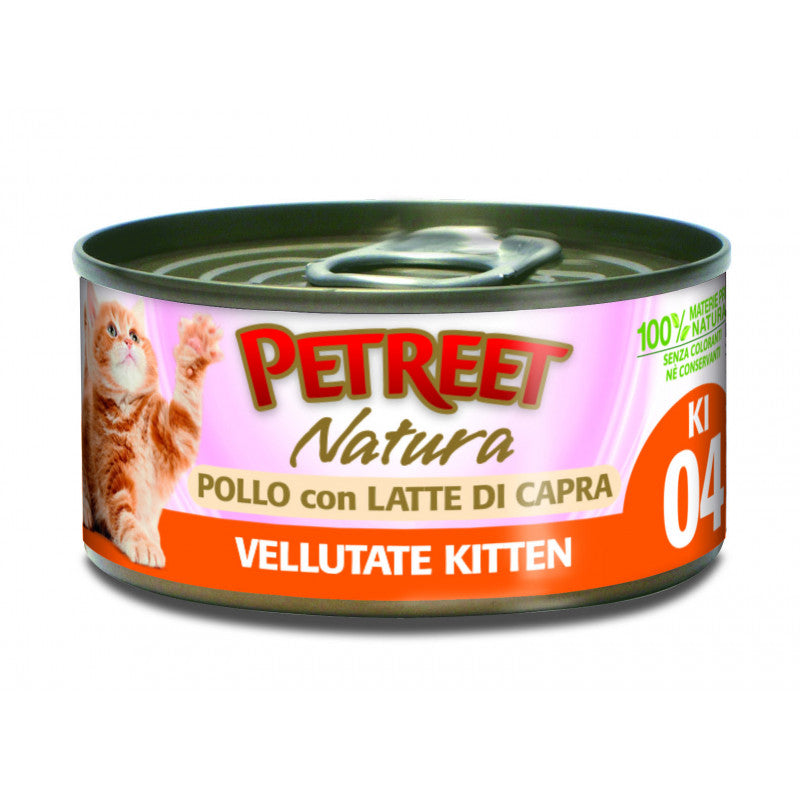 PETREET VELLUTATE 04 KITTEN POLLO CON LATTE DI CAPRA 60 GR