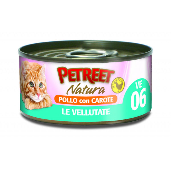 PETREET NATURA VELLUTATE POLLO CON CAROTE 70GR