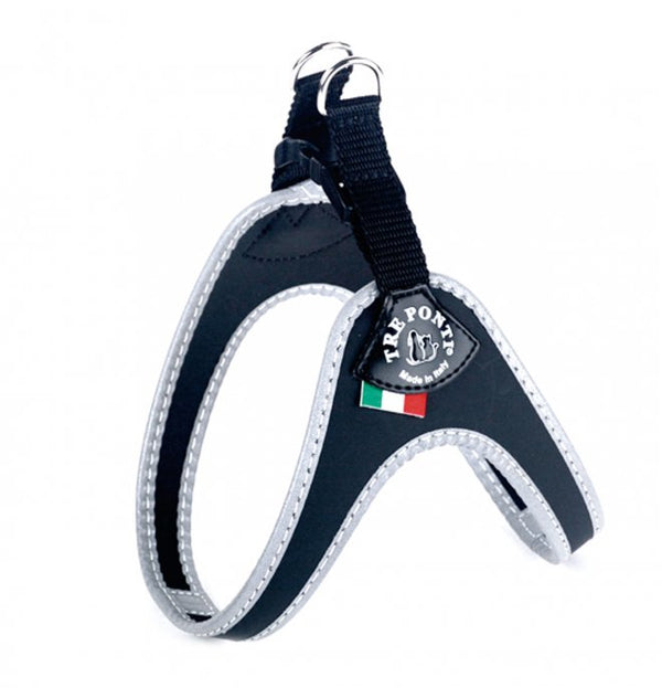 TRE PONTI PETTORINA REGOLABILE CHIUSURA PLASTICA 1 NERA