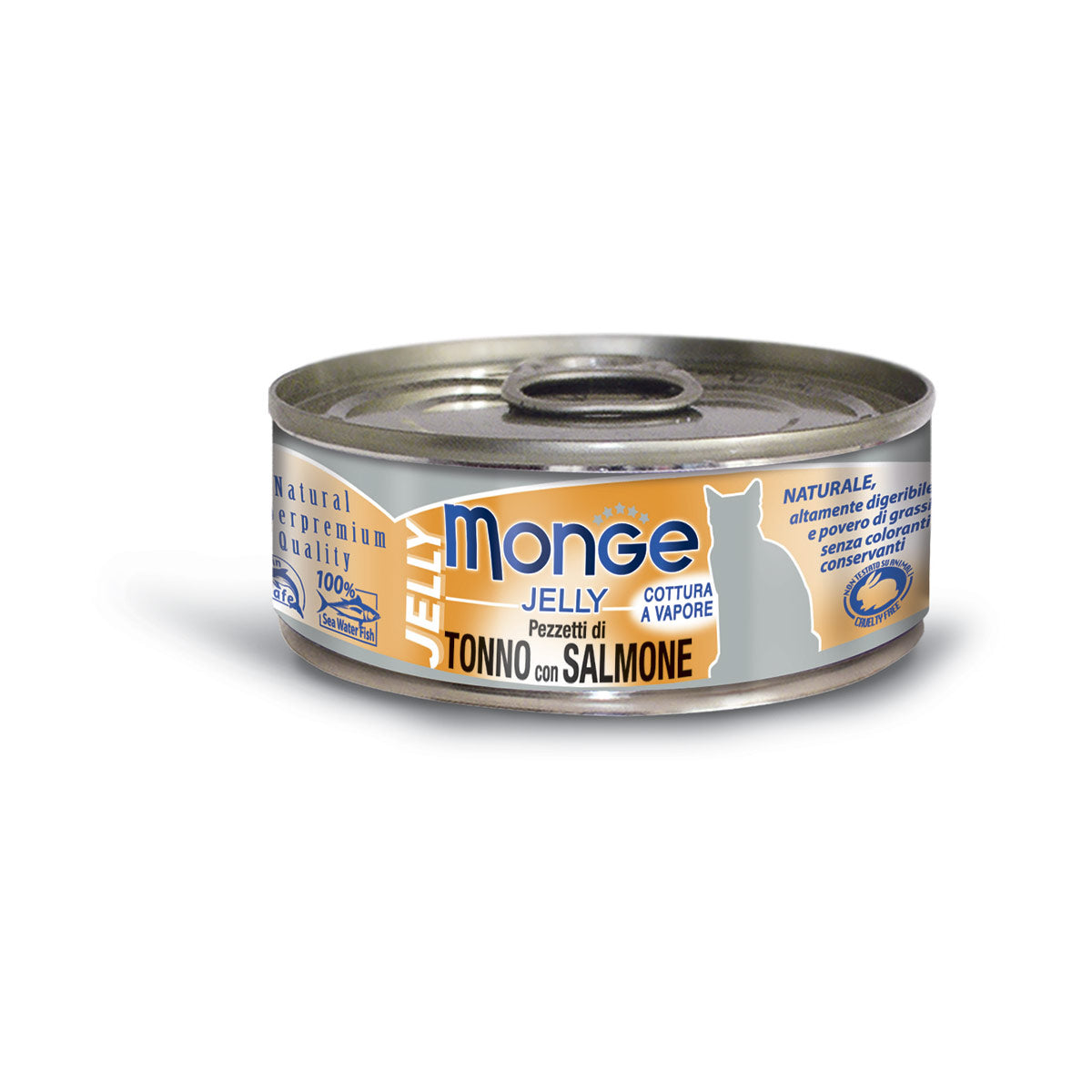 MONGE JELLY TONNO CON SALMONE 80 GR