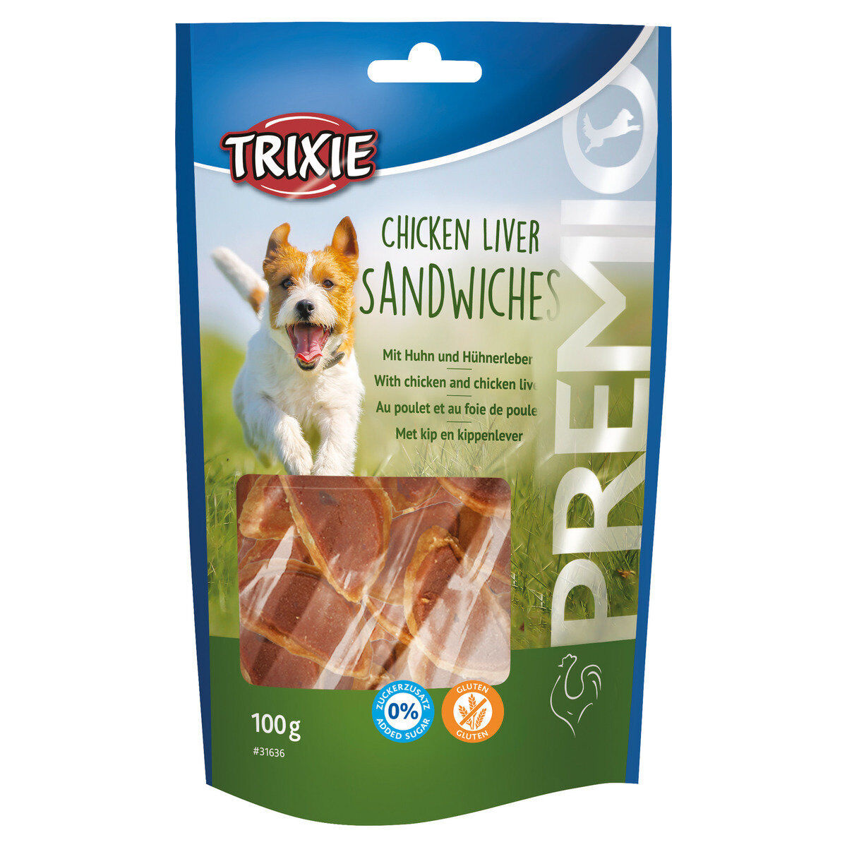 TRIXIE PREMIO CHICKEN LIVER SANDWICHES 100 GR