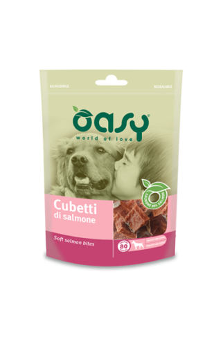 OASY SNACK CUBETTI DI SALMONE 100 GR