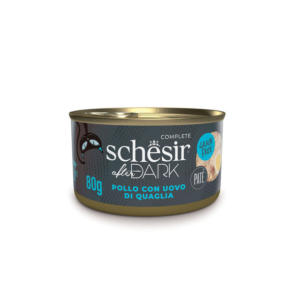 SCHESIR DARK POLLO CON UOVO DI QUAGLI 80 GR