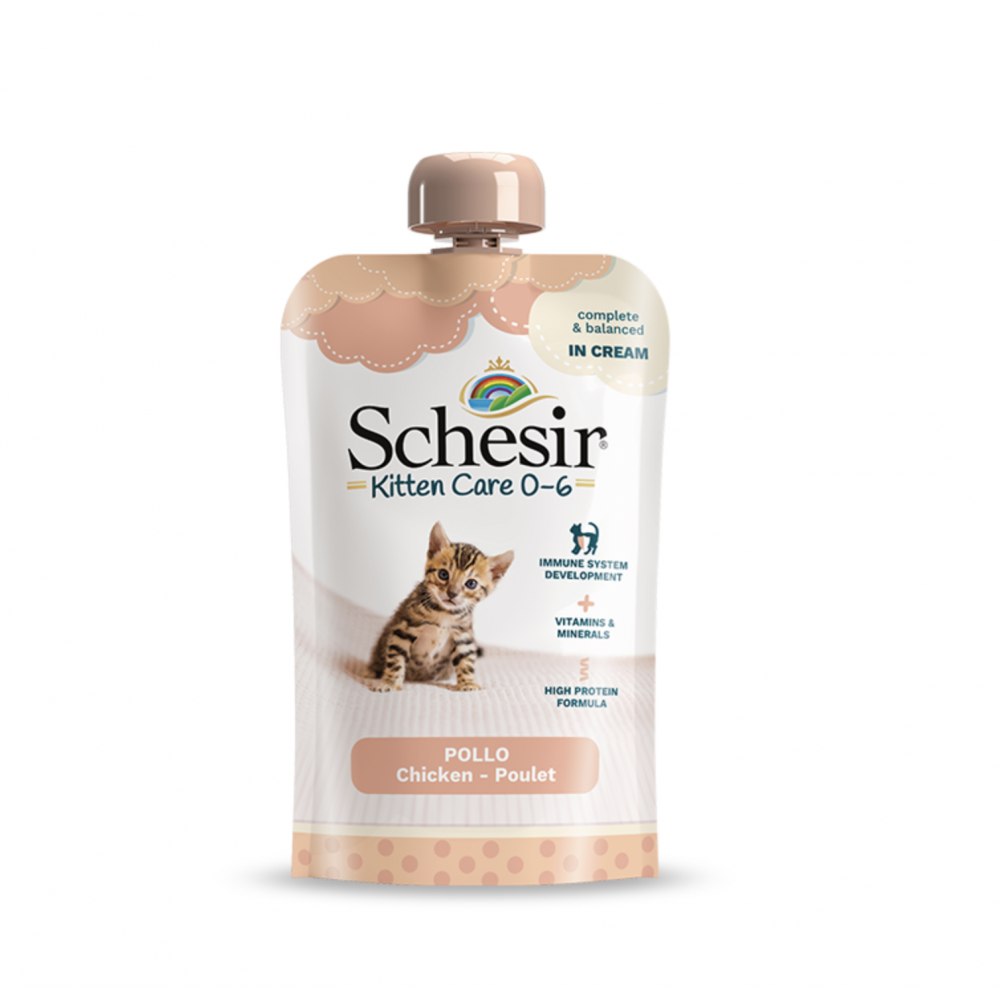 SCHESIR KITTEN POLLO CREMA 150 GR