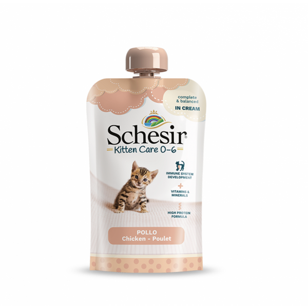 SCHESIR KITTEN POLLO CREMA 150 GR