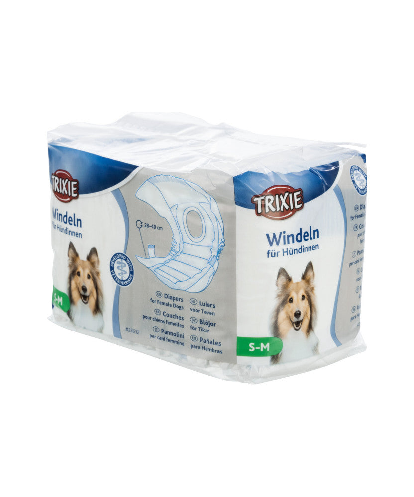 TRIXIE PANNOLINI PER CANI FEMMINE 12PZ.  S-M