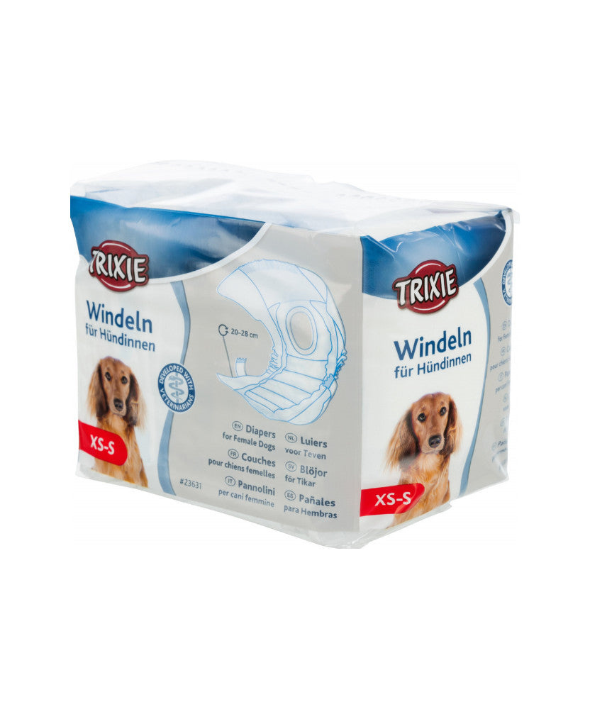 TRIXIE PANNOLINI PER CANI FEMMINE 12PZ. XS-S