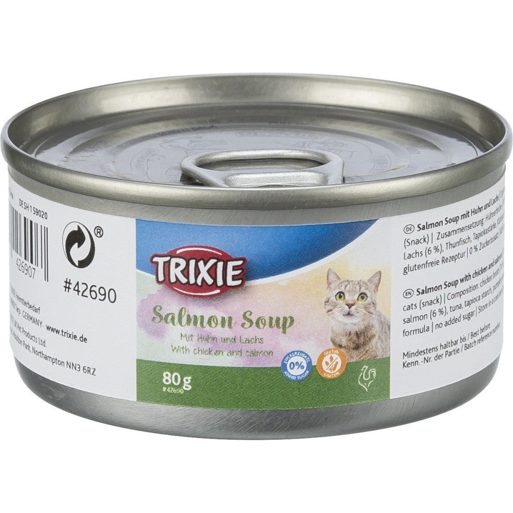 TRIXIE ZUPPA POLLO E SALMONE 80 GR