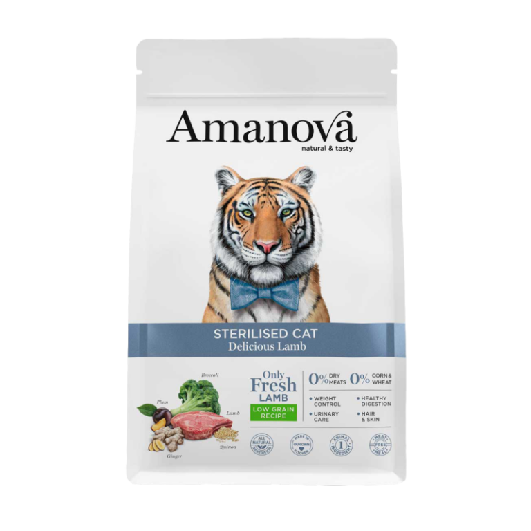 AMANOVA GATTO STERILIZZATO AGNELLO 1,5 KG
