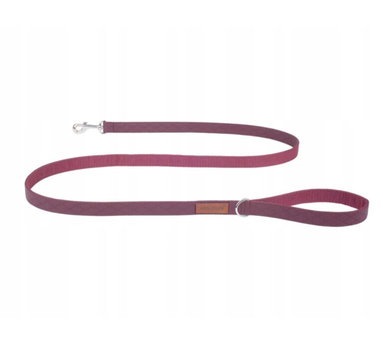 AMIPLAY GUINZAGLIO NEW YORK ECOPELLE borgogna