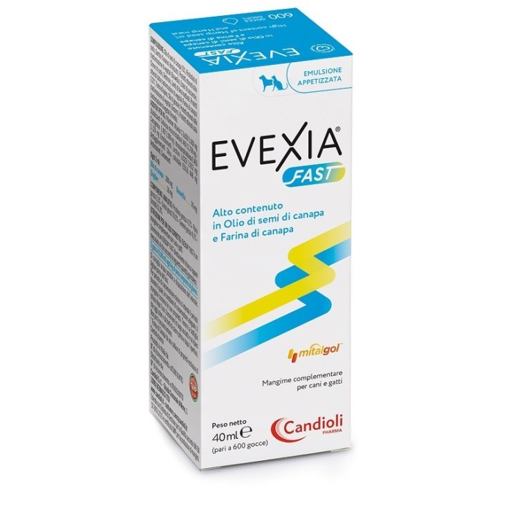 CANDIOLI EVEXIA FAST GOCCE OLIO DI CANAPA 40 ML