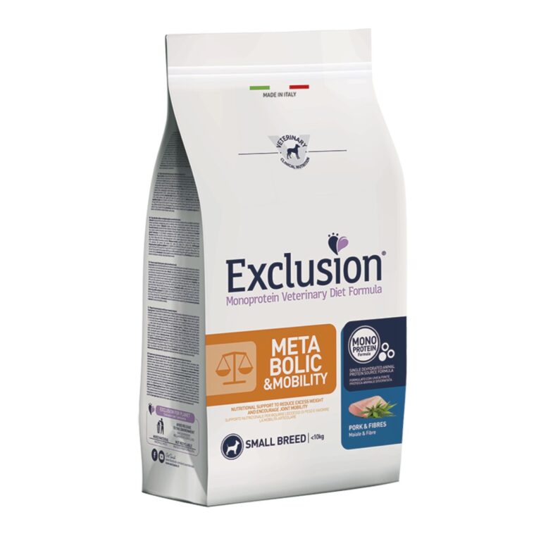 EXCLUSION DIET METABOLIC & MOBILITY MINI MAIALE E RISO 2 KG