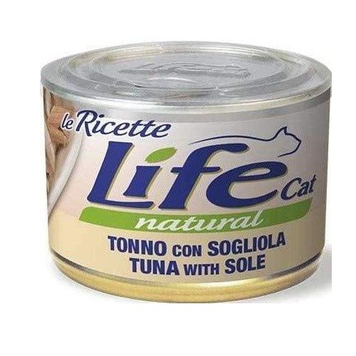 LIFE CAT NATURAL TONNO CON SOGLIOLA 150 GR