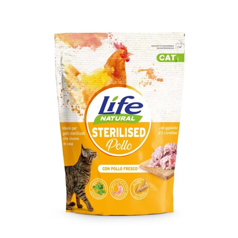LIFE CAT SECCO STERILIZED POLLO 800 GR