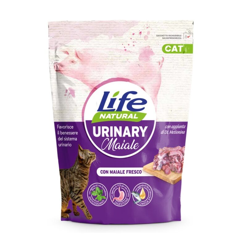 LIFE CAT SECCO URINARY MAIALE 800 GR