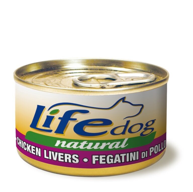 LIFE DOG NATURALE FEGATINI DI POLLO CON CUORI DI POLLO 90 GR