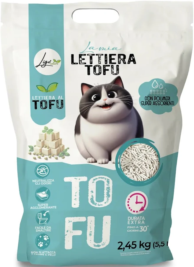 LIGO LETTIERA TOFU NATURALE AGGLOMERANTE NEUTRO 10 LT