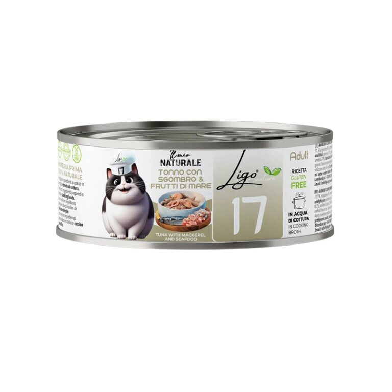 LIGO NATURALE N17 TONNO CON SGOMBRO E FRUTTI DI MARE 85 GR