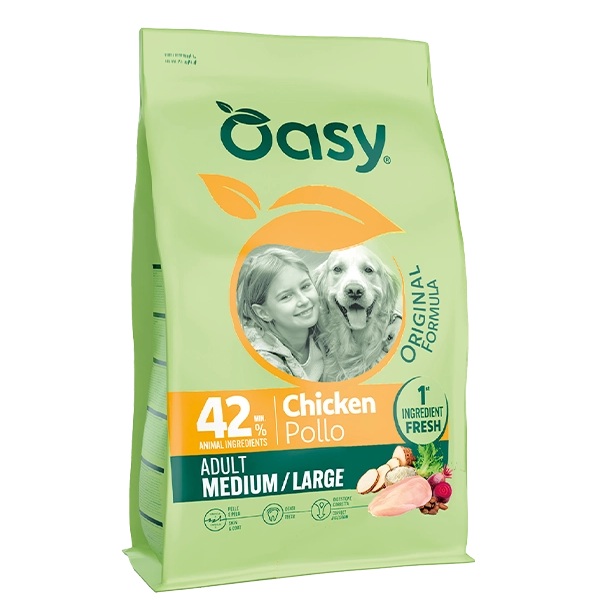 OASY CANE MEDIUM LARGE ADULT POLLO 10 KG