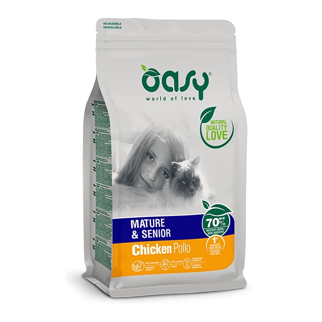 OASY GATTO MATURE E SENIOR 1,5 KG